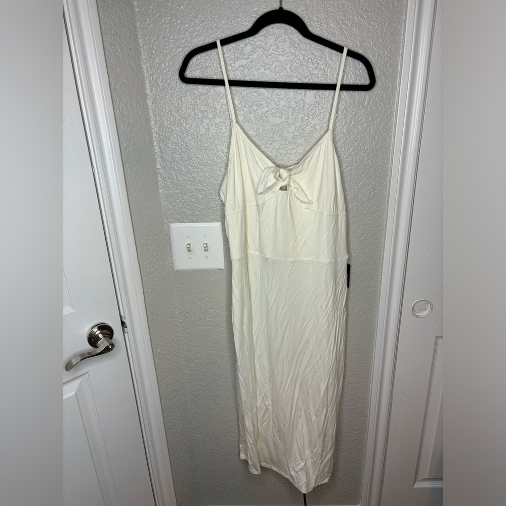 Express Soft Tie Front Midi Dress NEW Size XL Bridal Wedding Bachelorette